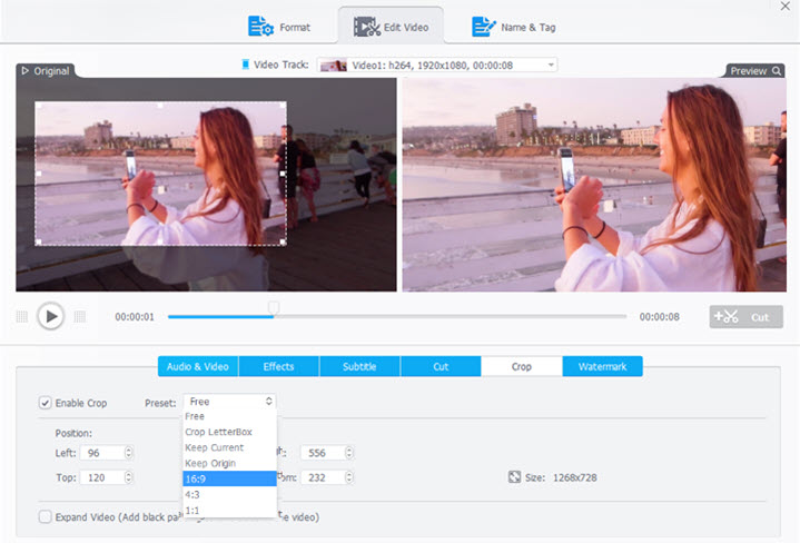 How to Crop Video with VideoProc Converter AI